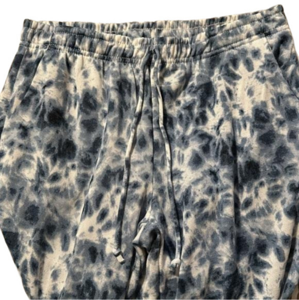 Blue and white joggers